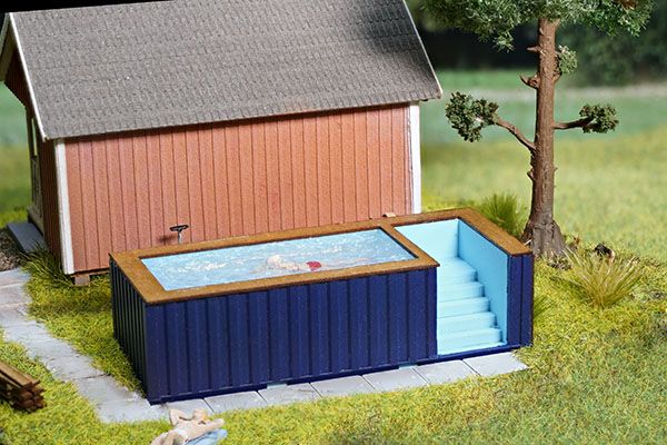 Stepcraft Container als Pool