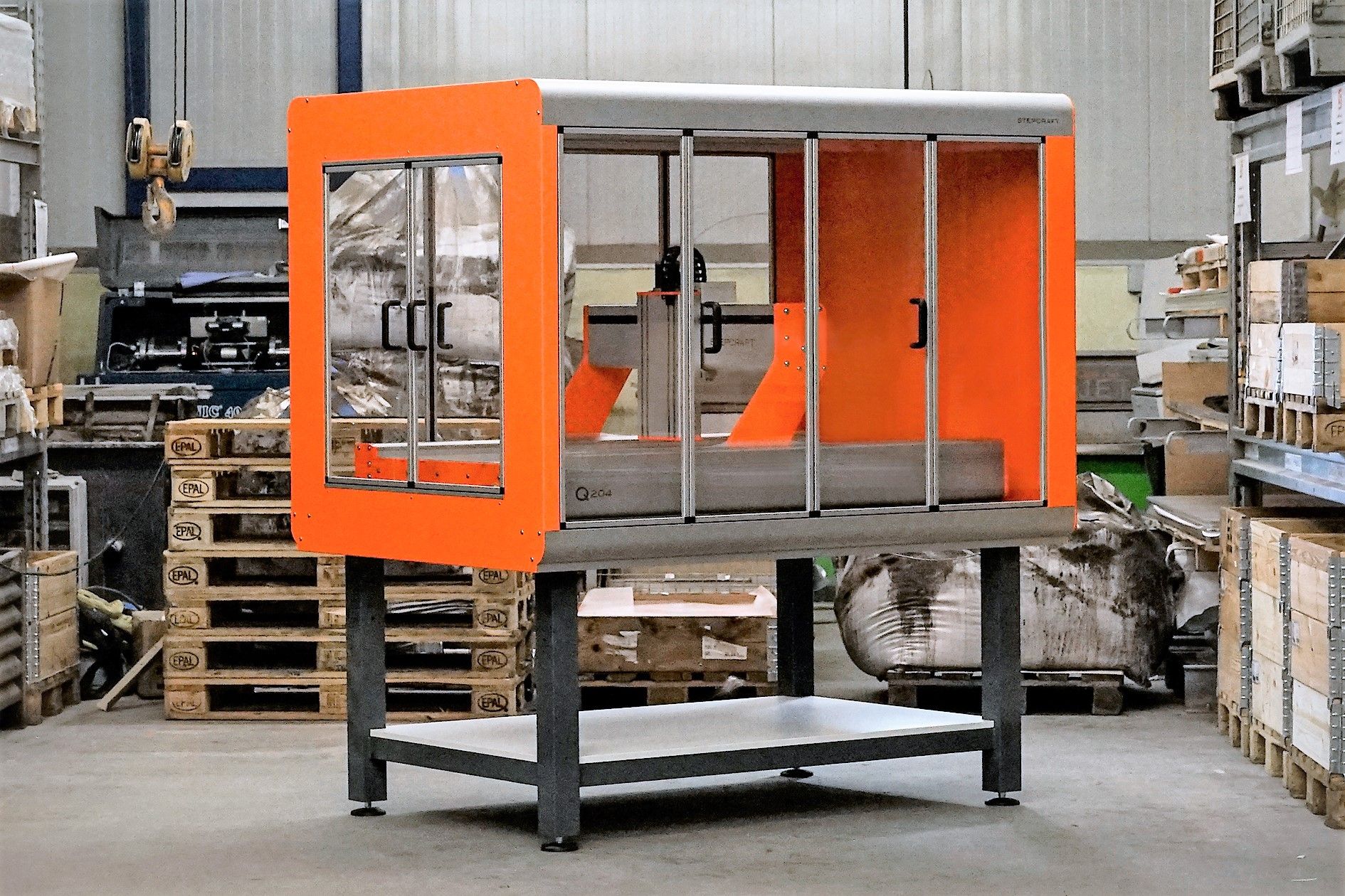 Einhausung STEPCRAFT Q-Serie CNC Maschine